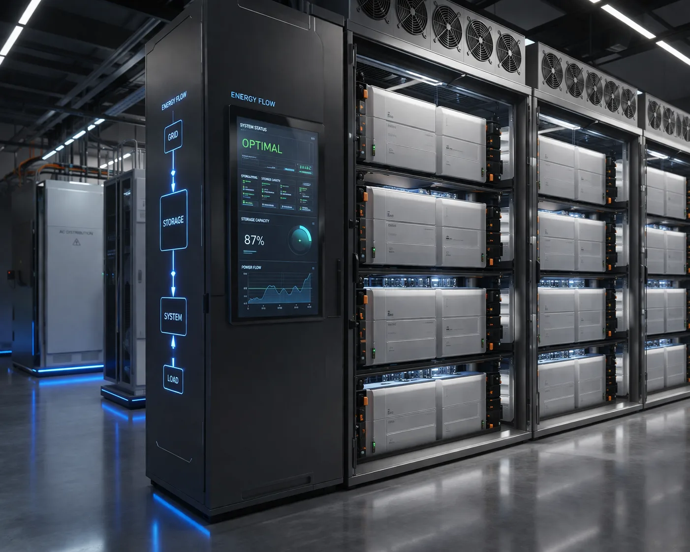 Container battery storage